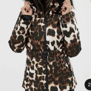 ASOS Ski Jacket Leopard US Size 0